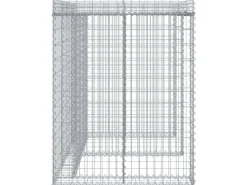 vidaXL Gabionen-Mülltonnenbox 192x91x120 cm Verzinktes Eisen*