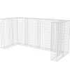 Mülltonnenboxen|vidaXL Gabionen-Mülltonnenverkleidung für 3 Tonnen Stahl 250x100x120cm