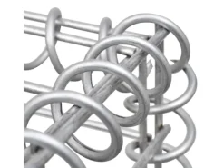 Mülltonnenboxen|vidaXL Gabionen-Mülltonnenverkleidung für 3 Tonnen Stahl 250x100x120cm