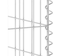 vidaXL Gabionenwand für Mülltonnen Verzinkter Stahl 254x100x110 cm* Outlet