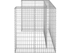 Mülltonnenboxen|vidaXL Gabionenwand für Mülltonnen Verzinkter Stahl 180x100x110 cm