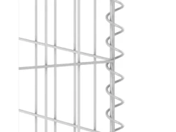 vidaXL Gabionenwand für Mülltonnen Verzinkter Stahl 110x100x110 cm* Sale