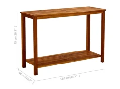 Gartentische|vidaXL Garten Konsolentisch 110x40x75 cm Massivholz Akazie 316406
