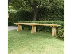 vidaXL Gartenbank 220 cm Massivholz Kiefer Imprägniert 318175* Discount