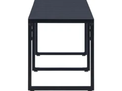 vidaXL Gartenbank 180 cm PS-Platte Schwarz*