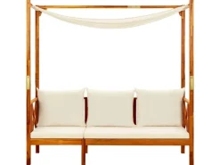 vidaXL Gartenbank Massivholz Akazie mit Sonnendach* Outlet