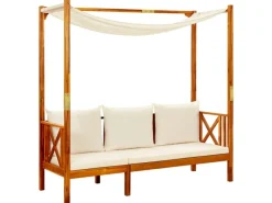 vidaXL Gartenbank Massivholz Akazie mit Sonnendach* Outlet