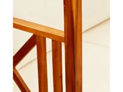 vidaXL Gartenbank Massivholz Akazie mit Sonnendach* Outlet