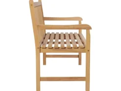 vidaXL Gartenbank mit Heller Auflage 175 cm Massivholz Teak 3062810* Sale