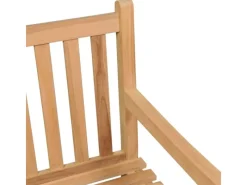 vidaXL Gartenbank mit Heller Auflage 175 cm Massivholz Teak 3062810* Sale