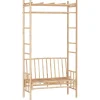 vidaXL Gartenbank mit Pergola 116 cm Bambus* Sale