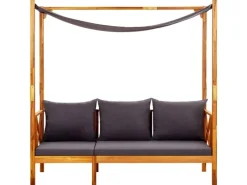 vidaXL Gartenbank mit Sonnendach Massivholz Akazie* New