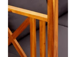 vidaXL Gartenbank mit Sonnendach Massivholz Akazie* New