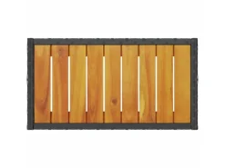 Balkonmöbel|Gartenbänke|vidaXL Gartenbank 2-Sitzer mit Kissen und Tisch Schwarz Poly Rattan