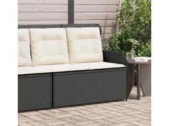 Gartenbänke|vidaXL Gartenbank Verstellbar mit Kissen Poly Rattan 368937