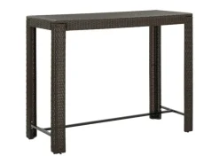 Gartentische|vidaXL Garten-Bartisch 140,5x60,5x110,5 cm Poly Rattan 45876