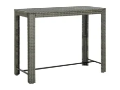 Gartentische|vidaXL Garten-Bartisch 140,5x60,5x110,5 cm Poly Rattan 45878