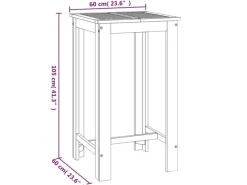 Gartentische|vidaXL Garten-Bartisch 60x60x105 cm Massivholz Akazie 319700