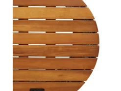 Gartentische|vidaXL Garten-Beistelltische 2 Stk mit Holzplatte Poly Rattan 366288