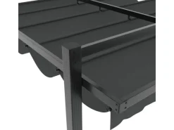 Gartenlauben|vidaXL Gartenpavillon mit Ausziehbarem Dach Anthrazit 3x3 m Aluminium