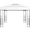 Gartenlauben|vidaXL Gartenpavillon 3x3 m Weiß Modell 11