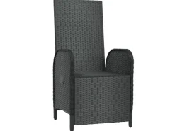 vidaXL Garten-Relaxsessel mit Kissen 2 Stk. Poly Rattan Schwarz* Sale