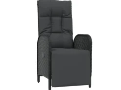 vidaXL Garten-Relaxsessel mit Kissen 2 Stk. Poly Rattan Schwarz* Sale