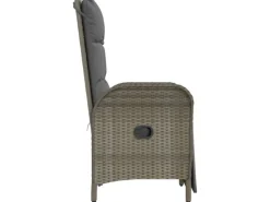 vidaXL Garten-Relaxsessel mit Kissen 2 Stk. Poly Rattan Grau* Sale