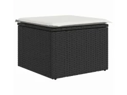 Outdoor Whirlpools|vidaXL Garten-Sofa-Set mit Kissen 7-Tlg Schwarz PE Rattan 3355816