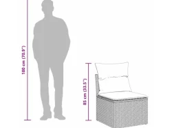 vidaXL Garten-Sofa-Set 9-Tlg 3356483* Outlet