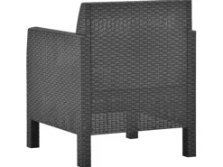 vidaXL Gartenstuhl mit Kissen PP Rattan Anthrazit* Clearance