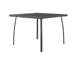 vidaXL Gartentisch Anthrazit 100x100x72 cm Stahlgitter 362732* Best