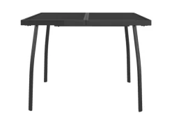 vidaXL Gartentisch Anthrazit 100x100x72 cm Stahlgitter 362732* Best