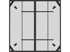 vidaXL Gartentisch Anthrazit 100x100x72 cm Stahlgitter 362732* Best