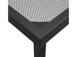 vidaXL Gartentisch Anthrazit 100x100x72 cm Stahlgitter 362732* Best