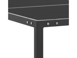 vidaXL Gartentisch Anthrazit 130x130x72 cm Stahl und Glas 313093*