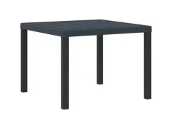 vidaXL Gartentisch 100 x 100 x 73 cm Poly-Rattan 871680* Best