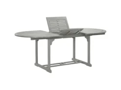 vidaXL Gartentisch Grau 200x100x75 cm Massivholz Akazie 47277* New