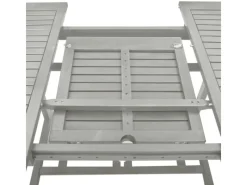 vidaXL Gartentisch Grau 200x100x75 cm Massivholz Akazie 47277* New