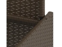 Gartentische|vidaXL Gartentisch mit Glasplatte 100x55x73 cm Poly Rattan 366208