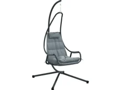 Hollywoodschaukeln|vidaXL Hängesessel mit Gestell und Kissen Stahl 42003852