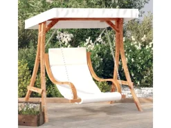 vidaXL Hollywoodschaukel mit Auflage und Dach Massivholz Fichte 3200629* New