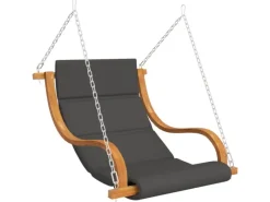 vidaXL Hollywoodschaukel mit Auflage und Dach Massivholz Fichte 3200630* Clearance