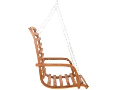 Hollywoodschaukeln|vidaXL Hollywoodschaukel mit Dach Massivholz Fichte mit Teak-Finish 3200628