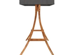 Hollywoodschaukeln|vidaXL Hollywoodschaukel mit Dach Massivholz Fichte mit Teak-Finish 3200628