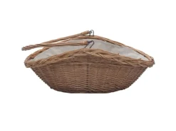 vidaXL Holzkorb mit Tragegriff 57x 46x 52 cm Braun Weide 286987* Discount