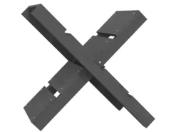 vidaXL Kaminholzhalter Grau 47x39,5x48 cm Massivholz Kiefer* Clearance