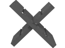 vidaXL Kaminholzhalter Grau 47x39,5x48 cm Massivholz Kiefer* Clearance