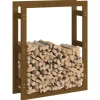 vidaXL Kaminholzregal Honigbraun 80x25x100 cm Massivholz Kiefer* Sale