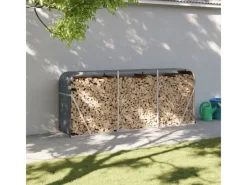 Kaminholzregale|vidaXL Kaminholzunterstand 234x45x100 cm Verzinkter Stahl 364565